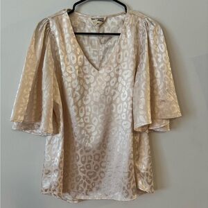 Savanna Jane Light Pink Leopard Print Blouse
